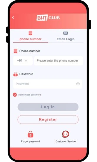 BHT Club login page