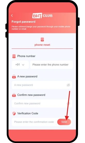click on send button