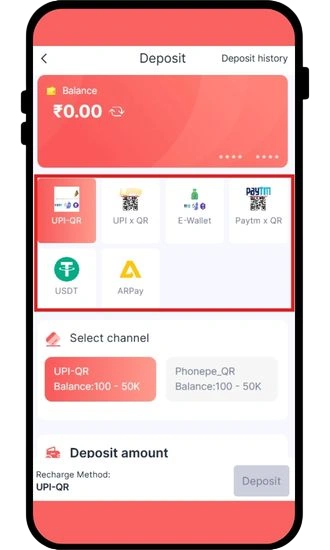 select payment method